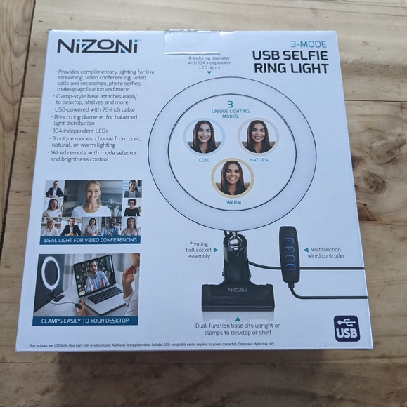 *NEW* USB selfie ring light - Picture 2 of 3